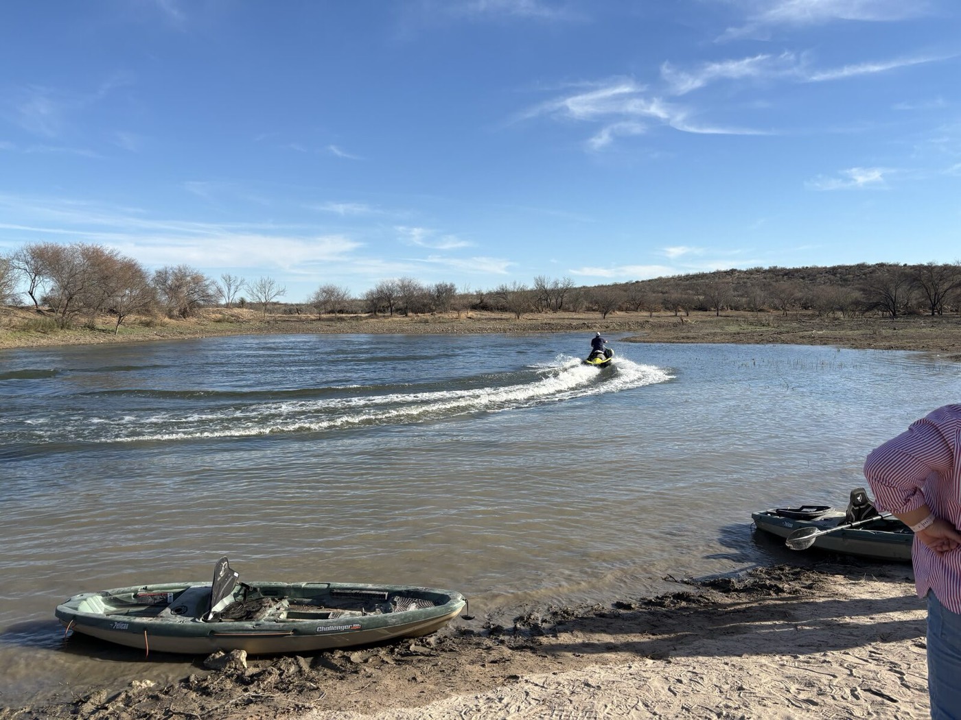 Actividades en el lago, jetski