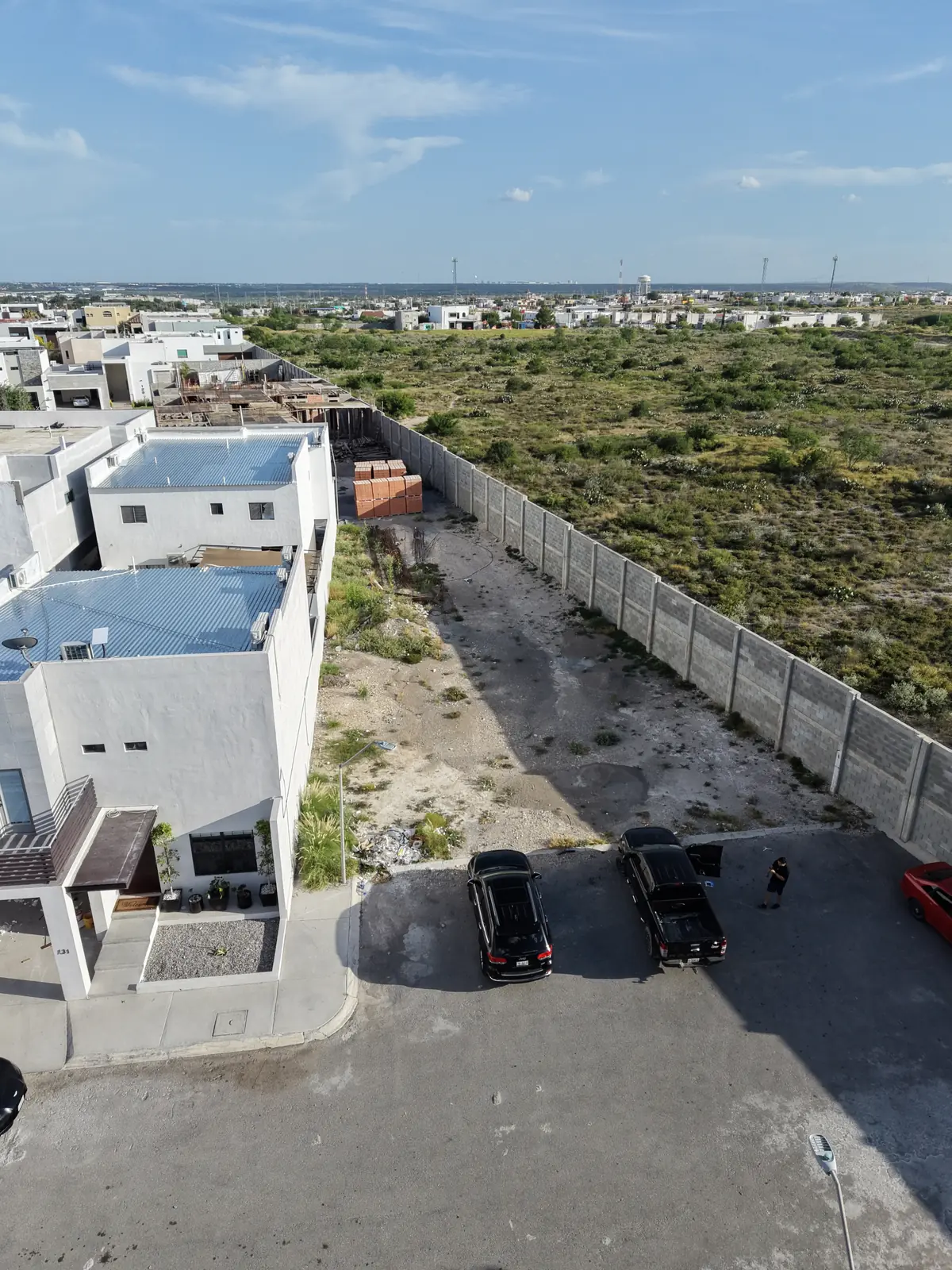 Vista aérea de los lotes residenciales de La Retama en Piedras Negras